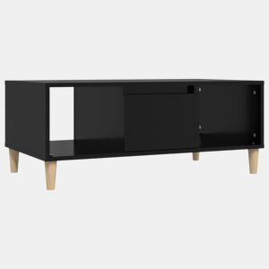 Mesa de Centro, Mesa baixa, 90x50x36,5 cm derivados de madeira preto