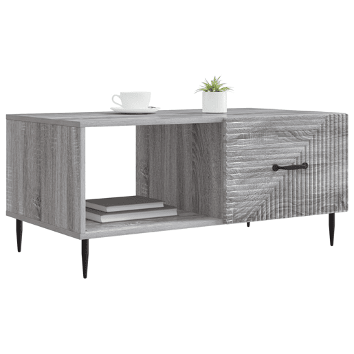 Mesa de Centro, Mesa baixa, Sonoma Cinzento 90 x 50 x 40 cm