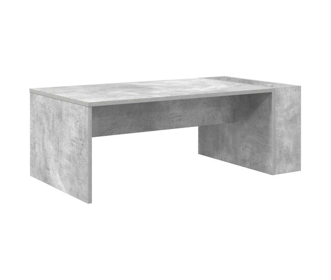 Mesa de café - mesa de centro - mesa baja gris concreto 95 x 50 x 34 cm madera de ingeniería