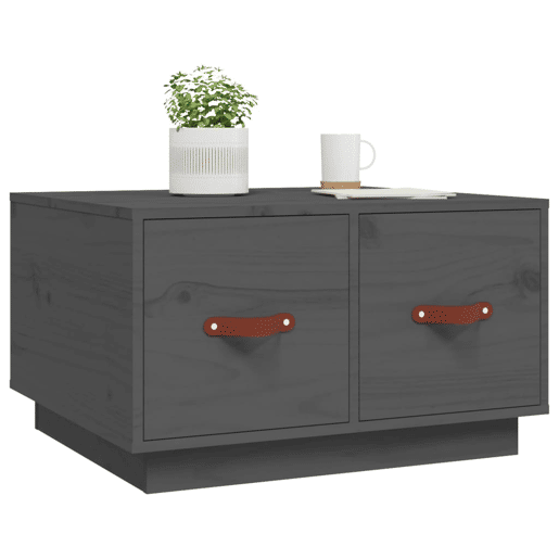 Mesa de Centro, Mesa baixa, 60x53x35 cm pinho maciço cinza