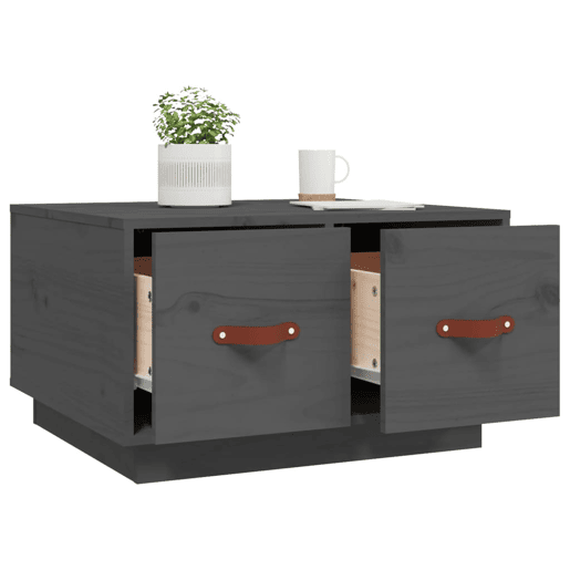 Mesa de Centro, Mesa baixa, 60x53x35 cm pinho maciço cinza