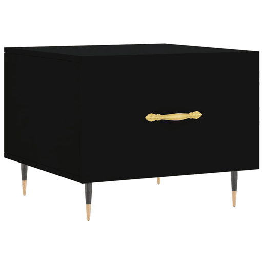 Mesa de Centro, Mesa baixa, 50x50x40 cm derivados de madeira preto