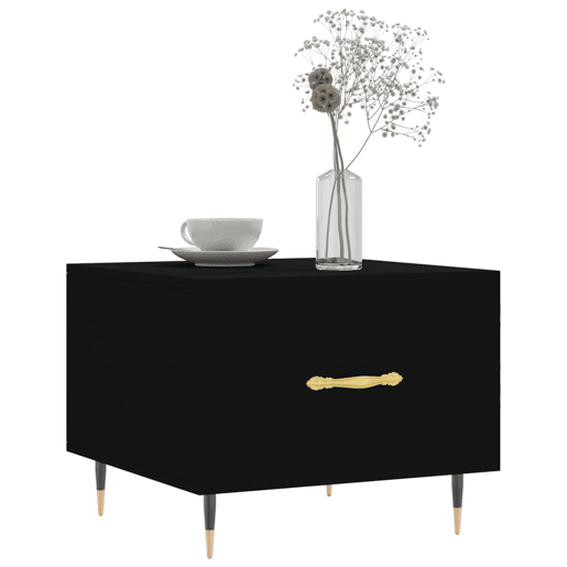 Mesa de Centro, Mesa baixa, 50x50x40 cm derivados de madeira preto