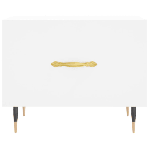 Mesa de Centro, Mesa baixa, 50x50x40 cm derivados de madeira branco