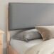 Estructura de cama matrimonial 205x205 Estructura de cama matrimonial 205x205 Blanco/ Gris Claro