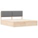 Estructura de cama matrimonial 205x205 Estructura de cama matrimonial 205x205 Blanco/ Gris Claro