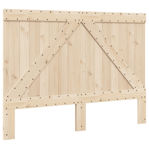 Estrutura de Cama de casal simple com cabeceira 140x200 cm pinho maciço
