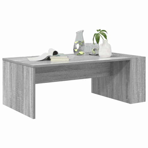 Mesa de Centro, Mesa baixa, Cinza Sonoma 95 x 50 x 34 cm Madeira processada