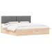 Estructura de cama matrimonial 205x205 Estructura de cama matrimonial 205x205 Madera/ Gris Claro
