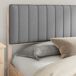 Estructura de cama matrimonial 205x205 Estructura de cama matrimonial 205x205 Madera/ Gris Claro