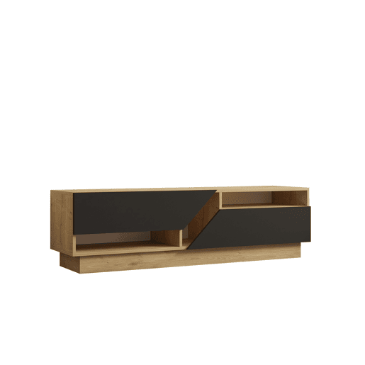 Suporte de TV em madeira Yaprak - 160 x 40 x 45 cm - Saphir, Antracite