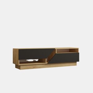 Suporte de TV em madeira Yaprak - 160 x 40 x 45 cm - Saphir, Antracite
