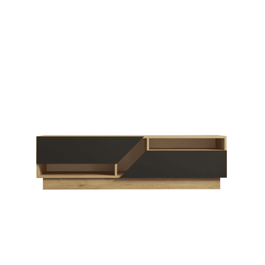 Suporte de TV em madeira Yaprak - 160 x 40 x 45 cm - Saphir, Antracite