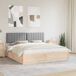 Estructura de cama matrimonial 185x205 Estructura de cama matrimonial 185x205 Blanco/ Gris Claro