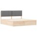 Estructura de cama matrimonial 185x205 Estructura de cama matrimonial 185x205 Blanco/ Gris Claro