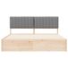 Estructura de cama matrimonial 185x205 Estructura de cama matrimonial 185x205 Blanco/ Gris Claro