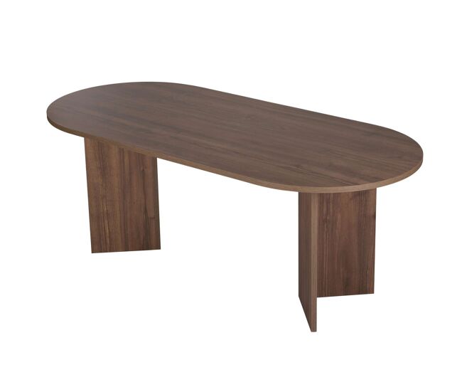 Mesa de comedor de madera <<Sabella>> 200 x 90 x 75 cm - Nogal