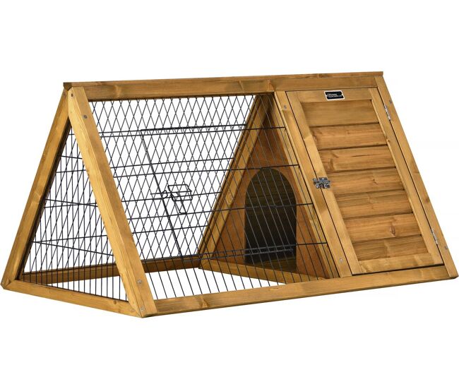 Cobertizo para conejos y gallinas <> - 100 x 62 x 52 cm - marrón