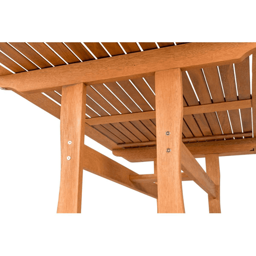 Móveis de jantar para jardim Seoul - 1 mesa + 8 cadeiras - Bordo - Bege