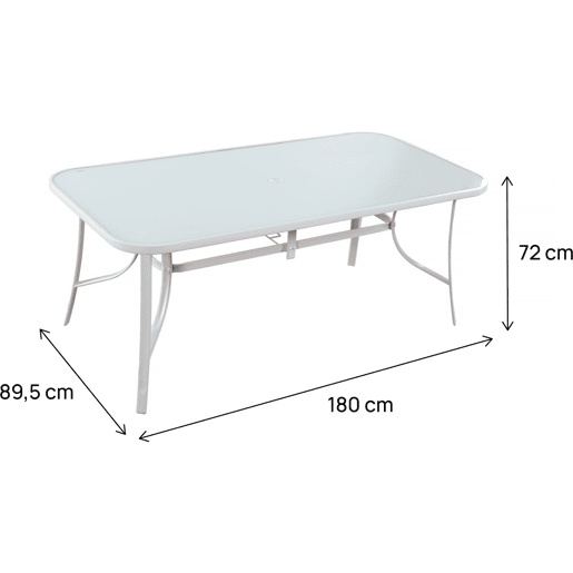 Mesa para jardim Cordoba - Phoenix - 8 lugares - Branca