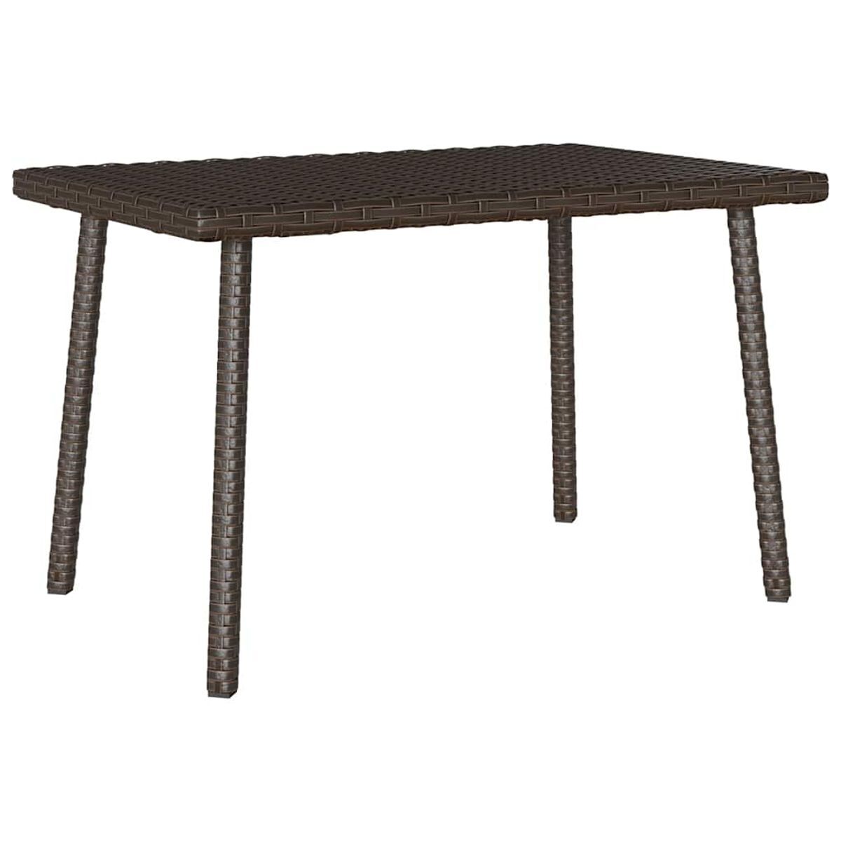 Mesa de centro de jardín katrina marrón 37x60x40 cm