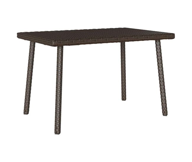 Mesa de centro de jardín katrina marrón 37x60x40 cm