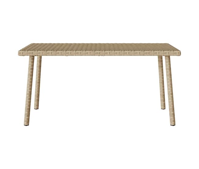 Mesa baja de jardín turix diseño fijo beige 37x80x40 cm
