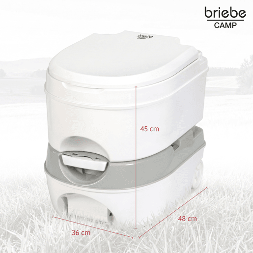 Briebe WC1196W Sanita Química Portátil com Rodas 24L Camper, Campismo, Caravana, Auto Caravana, WC, , Branco