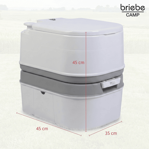 Briebe WC1195W Sanita Química Portátil para Adultos 24L Camper, Campismo, Caravana, Auto Caravana, WC, , Branco