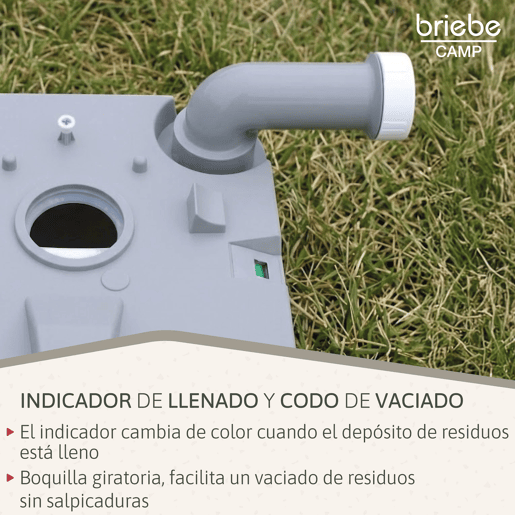 Briebe WC1195W Sanita Química Portátil para Adultos 24L Camper, Campismo, Caravana, Auto Caravana, WC, , Branco