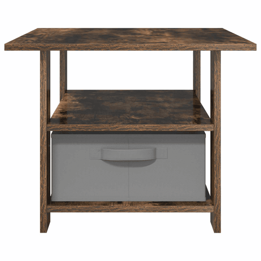 Mesa de Centro, Mesa baixa, com gaveta Carvalho Defumado 77 x 55 x 42 cm