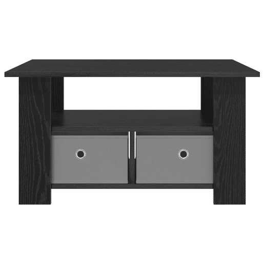 Mesa de Centro, Mesa baixa, com gaveta Carvalho Preto 77 x 55 x 42 cm