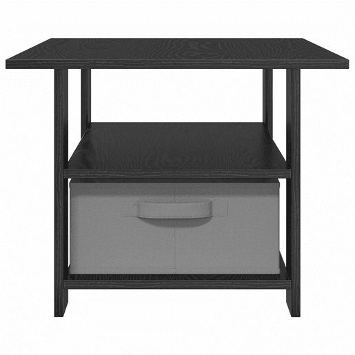 Mesa de Centro, Mesa baixa, com gaveta Carvalho Preto 77 x 55 x 42 cm