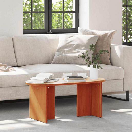 Mesa de Centro, Mesa baixa, Marrom Cera 80 x 39,5 x 35 cm