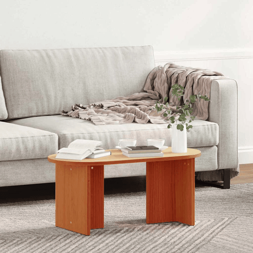 Mesa de Centro, Mesa baixa, Marrom Cera 80 x 39,5 x 35 cm