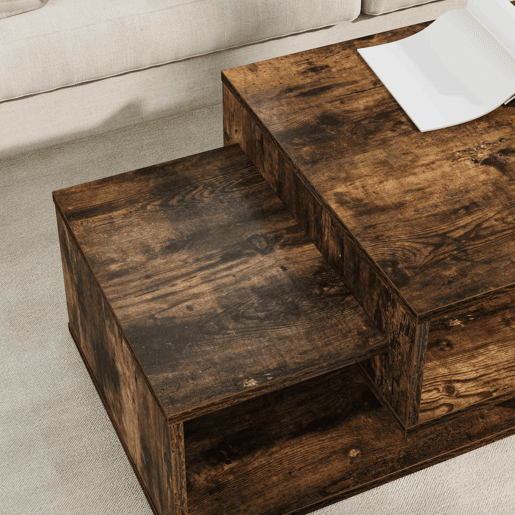 Mesa de Centro, Mesa baixa, Carvalho Defumado 105 x 50 x 32,5 cm