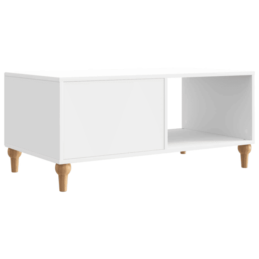 Mesa de Centro, Mesa baixa, Branco Brilhante 90 x 50 x 40 cm