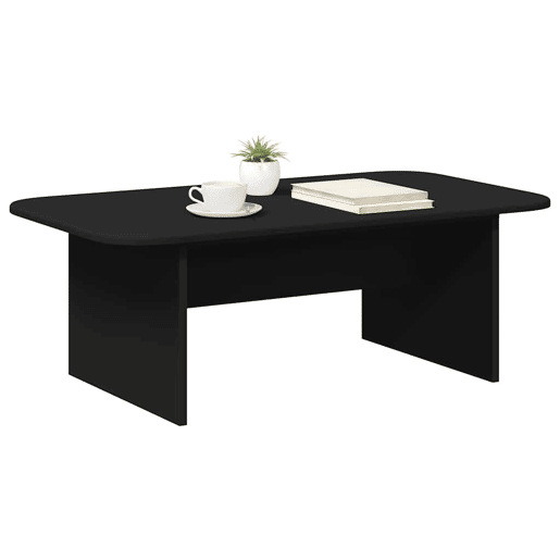Mesa de Centro, Mesa baixa, Preto 93 x 53 x 33 cm Madeira processada