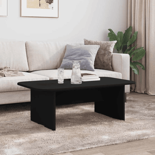Mesa de Centro, Mesa baixa, Preto 93 x 53 x 33 cm Madeira processada