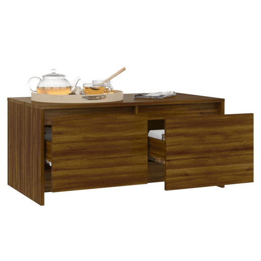 Mesa de Centro, Mesa baixa, derivados de madeira carvalho castanho