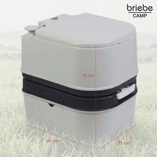 Briebe WC1195G Sanita Química Portátil para Adultos 24L Camper, Campismo, Caravana, Auto Caravana, WC, , Cinza
