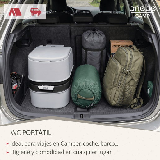 Briebe WC1195G Sanita Química Portátil para Adultos 24L Camper, Campismo, Caravana, Auto Caravana, WC, , Cinza