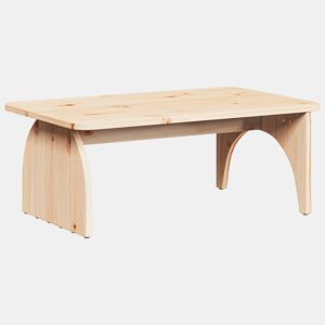 Mesa de Centro, Mesa baixa, Natural 80 x 50 x 31 cm Madeira de pinho maciça