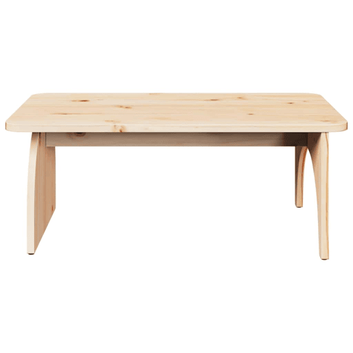 Mesa de Centro, Mesa baixa, Natural 80 x 50 x 31 cm Madeira de pinho maciça