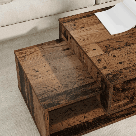 Mesa de Centro, Mesa baixa, Madeira antiga 105 x 50 x 32,5 cm