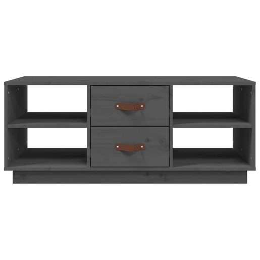 Mesa de Centro, Mesa baixa, 100x50x41 cm pinho maciço cinza