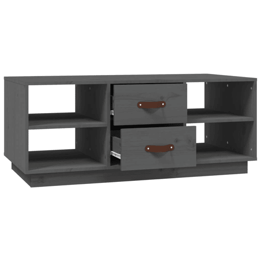 Mesa de Centro, Mesa baixa, 100x50x41 cm pinho maciço cinza