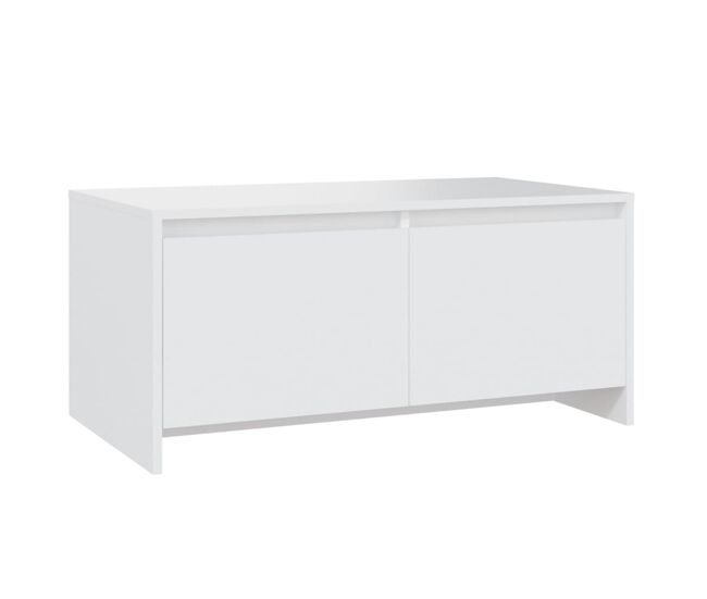Mesa de café - mesa de centro madera contrachapada blanco 90x50x41,5 cm