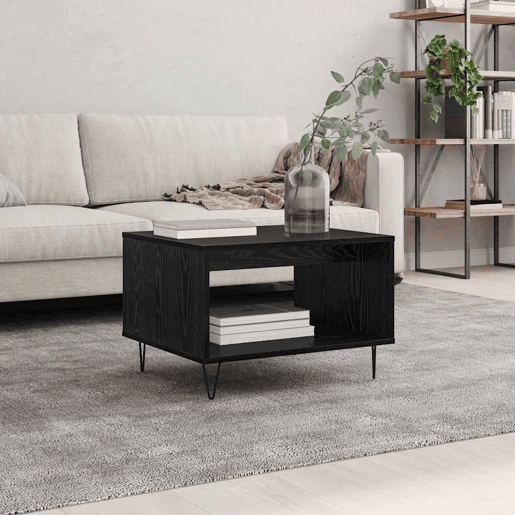 Mesa de Centro, Mesa baixa, Carvalho preto 60 x 50 x 40 cm