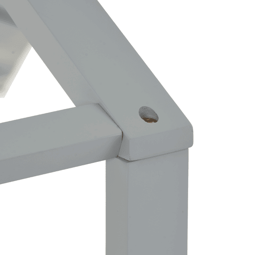 Cabina-cama para crianças 90x200cm em madeira maciça com proteção anti-queda e estrado de ripas - Cinzento